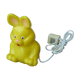 Yellow rabbit table lamp, vintage design 1980s