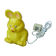 Yellow rabbit table lamp, vintage design 1980s