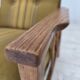 1970s, Danish armchair, furniture wool, solid oak wood.