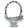 Barovier Rostrato Murano Italian glass basket centerpiece vase, 1940s