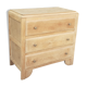 Art deco chest of drawers 3 drawers in solid oak wood brut 30s
