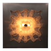 Panneau sculpture lampe murale Angelo Brotto pour Esperia Italie 1970