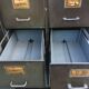 Ronéo metal industrial drawer cabinet for hanging backs