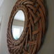 Rattan mirror 57cm
