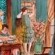 Tableau ancien scène d’intérieur