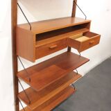 Danish vintage teak shelf, 1960s