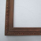 Pair of old wooden frames, oves decoration