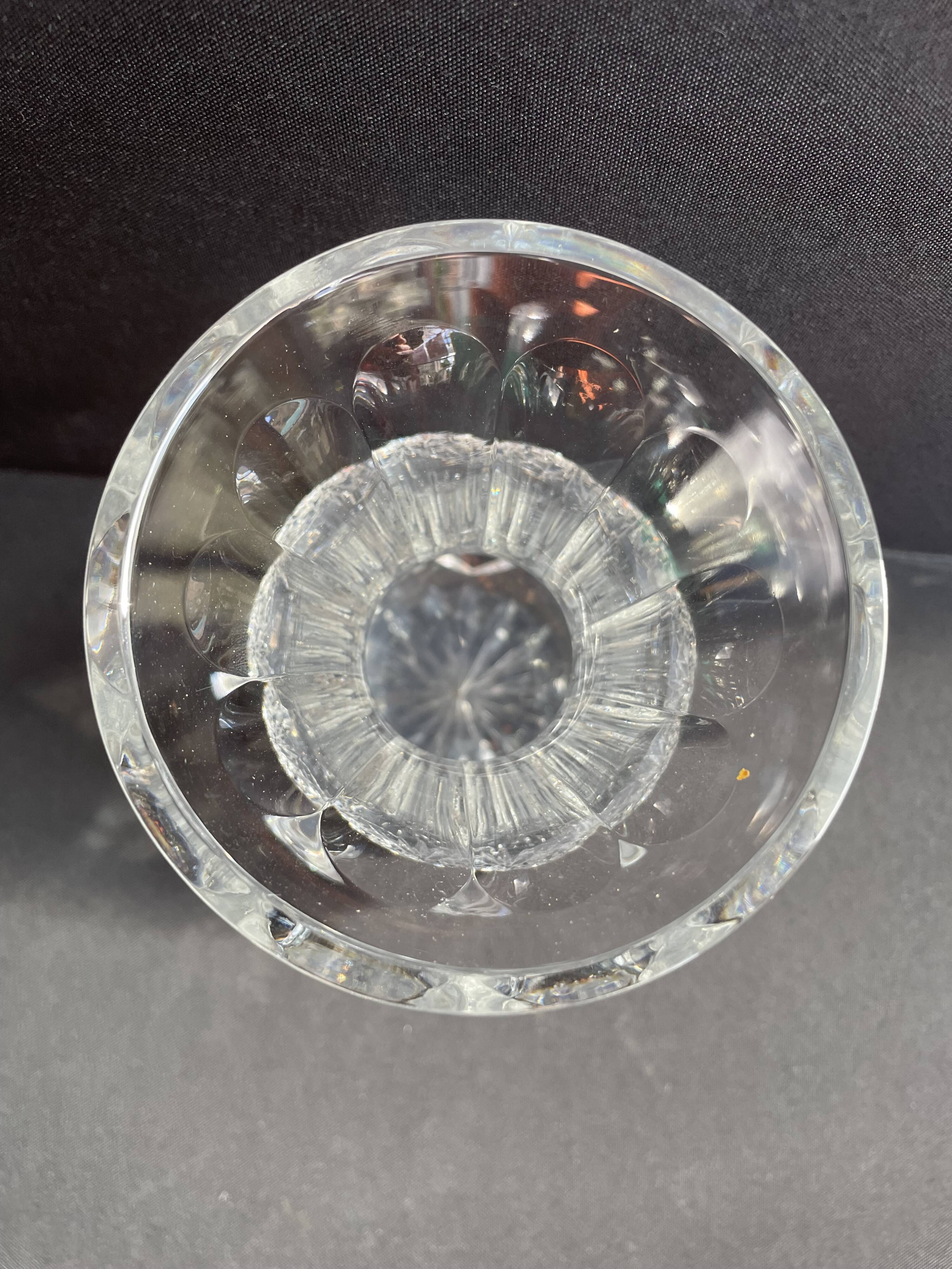 Cut crystal vase – Saint Louis Chantilly