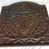 Cast iron fireplace plate