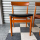 Lot de 4 chaises danoises en teck