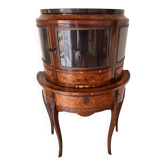 Bonheur du jour marqueterie demi lune Napoleon III