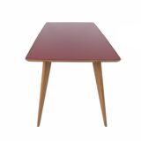 Dining table with glass top
