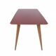 Dining table with glass top