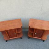 Pair of art deco bedside tables