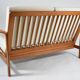 Scandinavian 2-seater Sofa, creme
