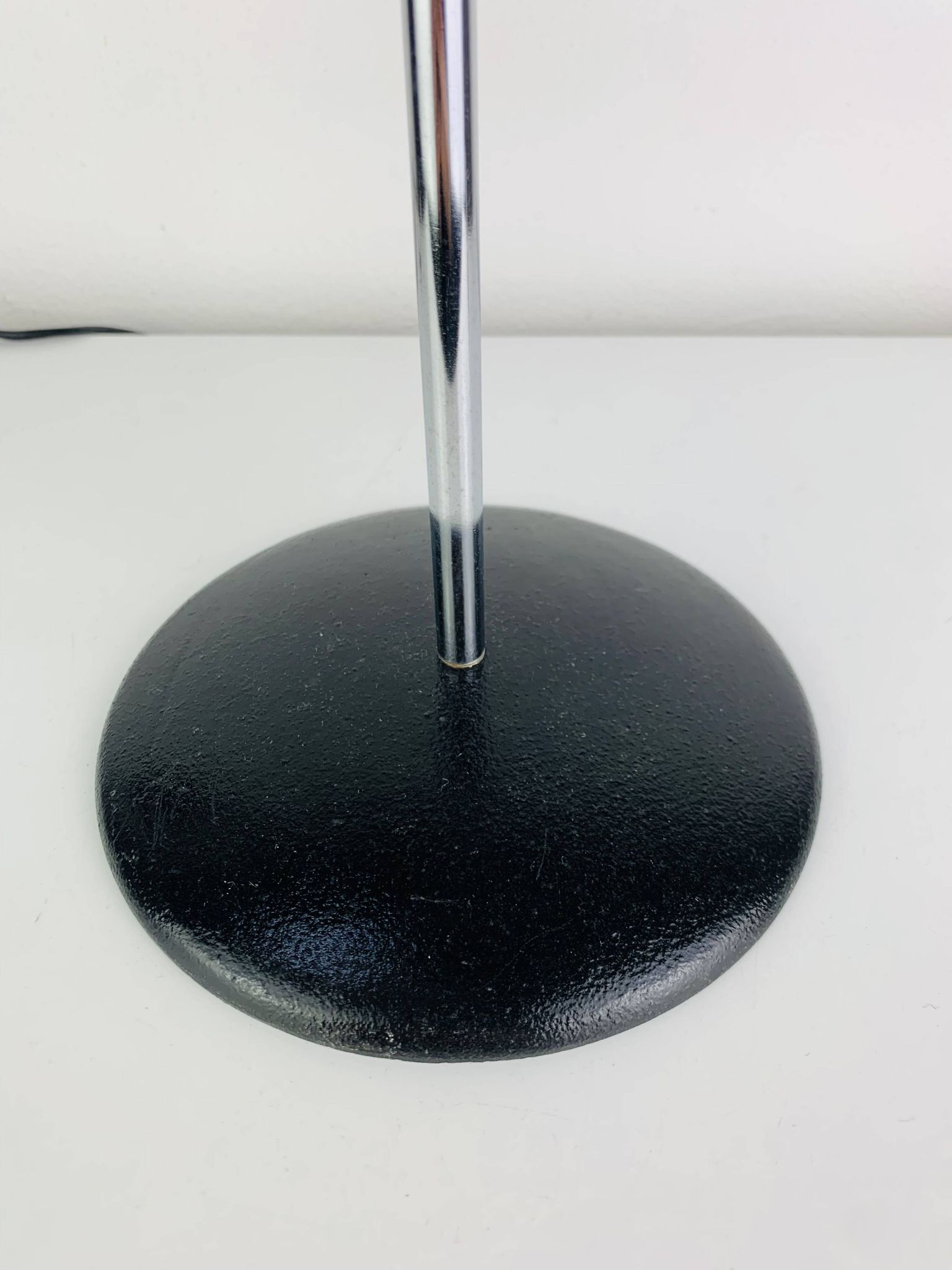 Lampe de bureau spot noir et chrome, années 60, réglable