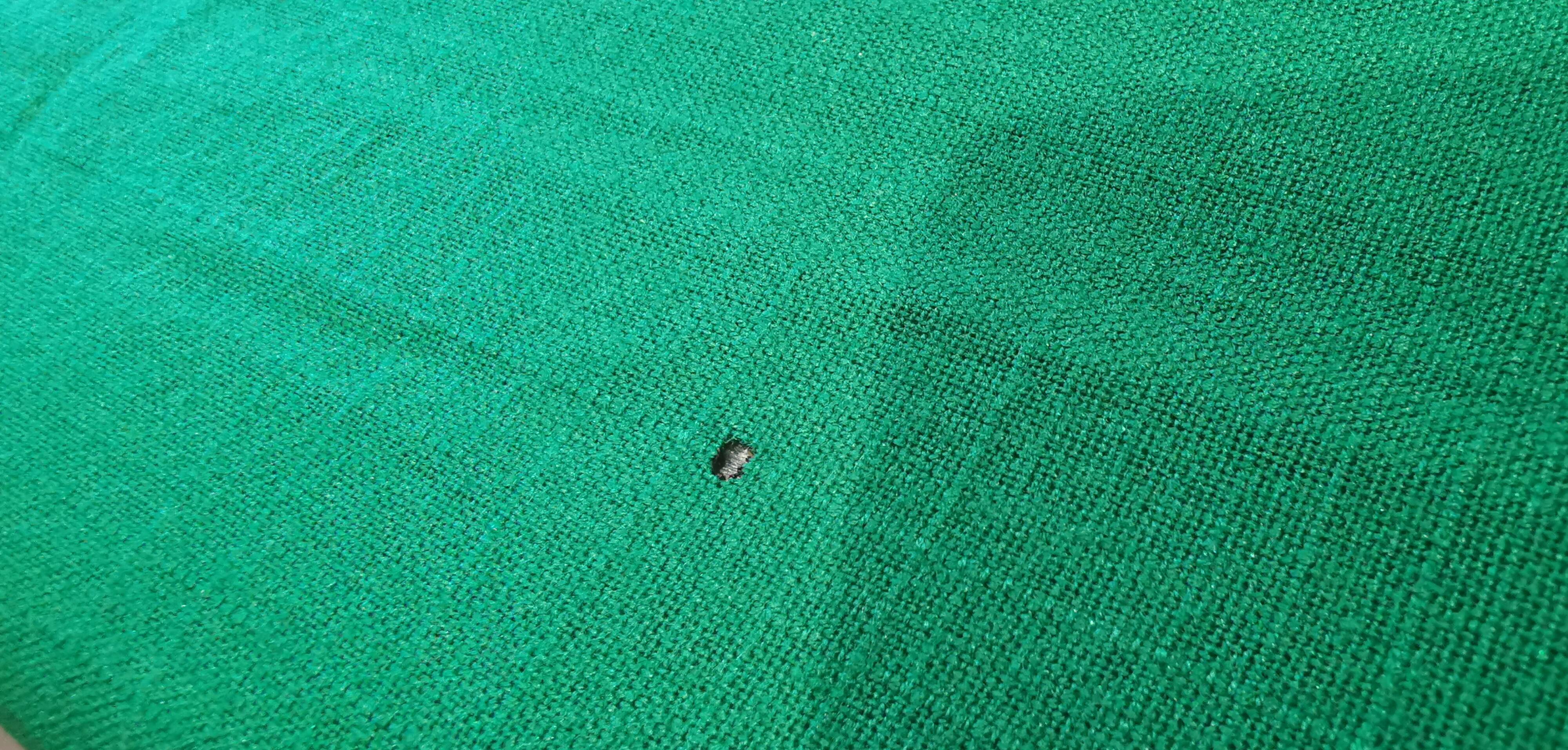 Basque green tablecloth and its 12 napkins