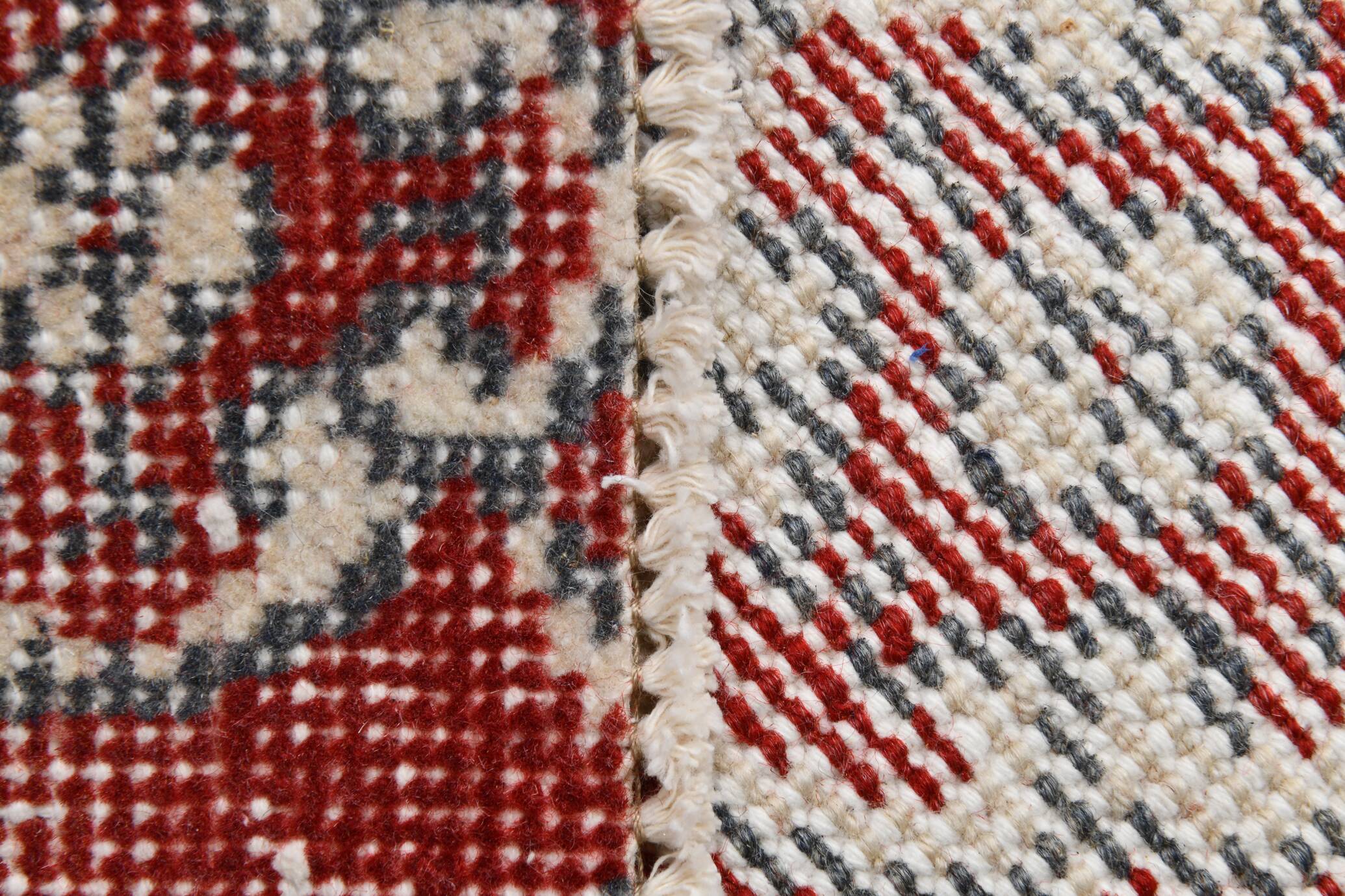 7x11 Brick Red & Beige Persian Vintage Rug, Floral Bohemian Decor,207x333Cm