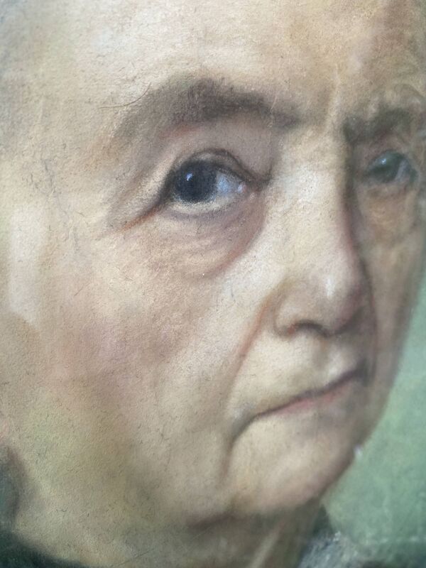 Portrait pastel encadré