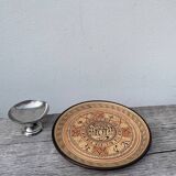 Assiette décorative grecque en terre cuite géométrique