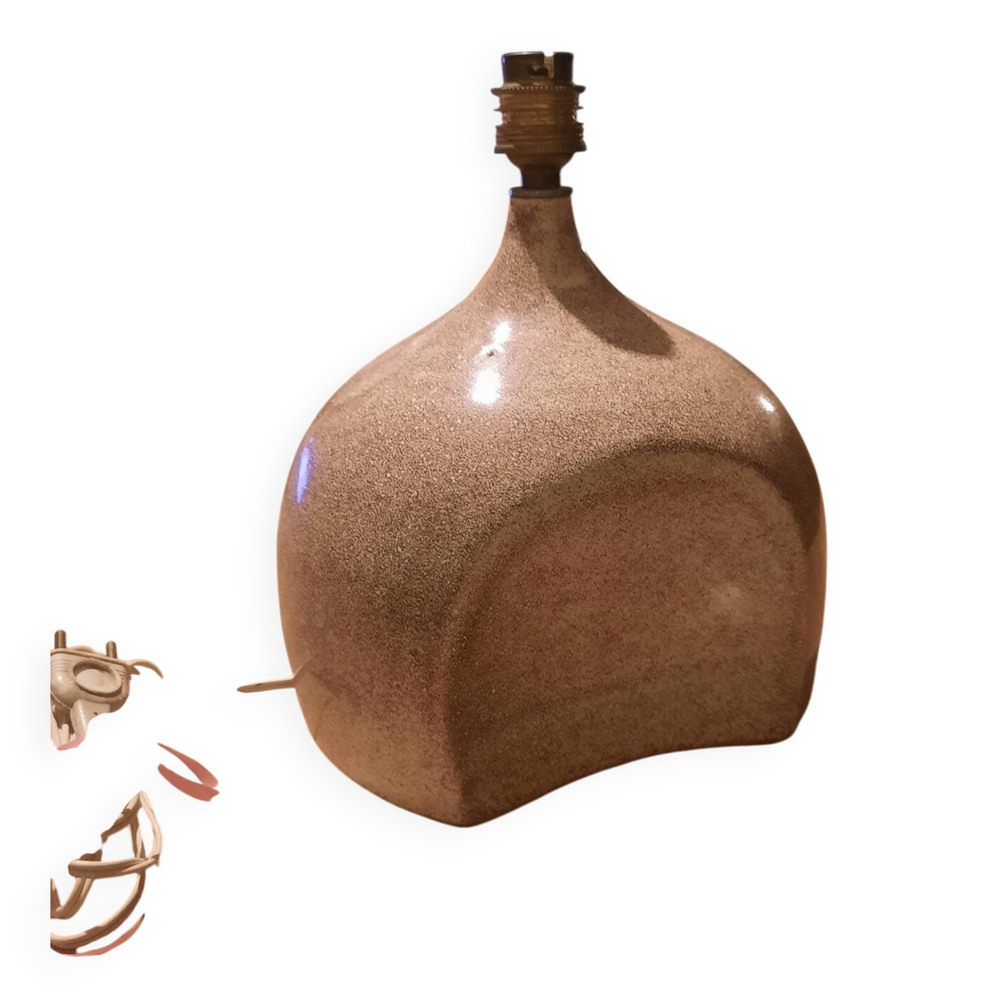 1970s ceramic lamp base