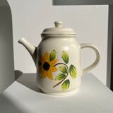 Vintage sunflower teapot Sarreguemines model Farandole H:20cm