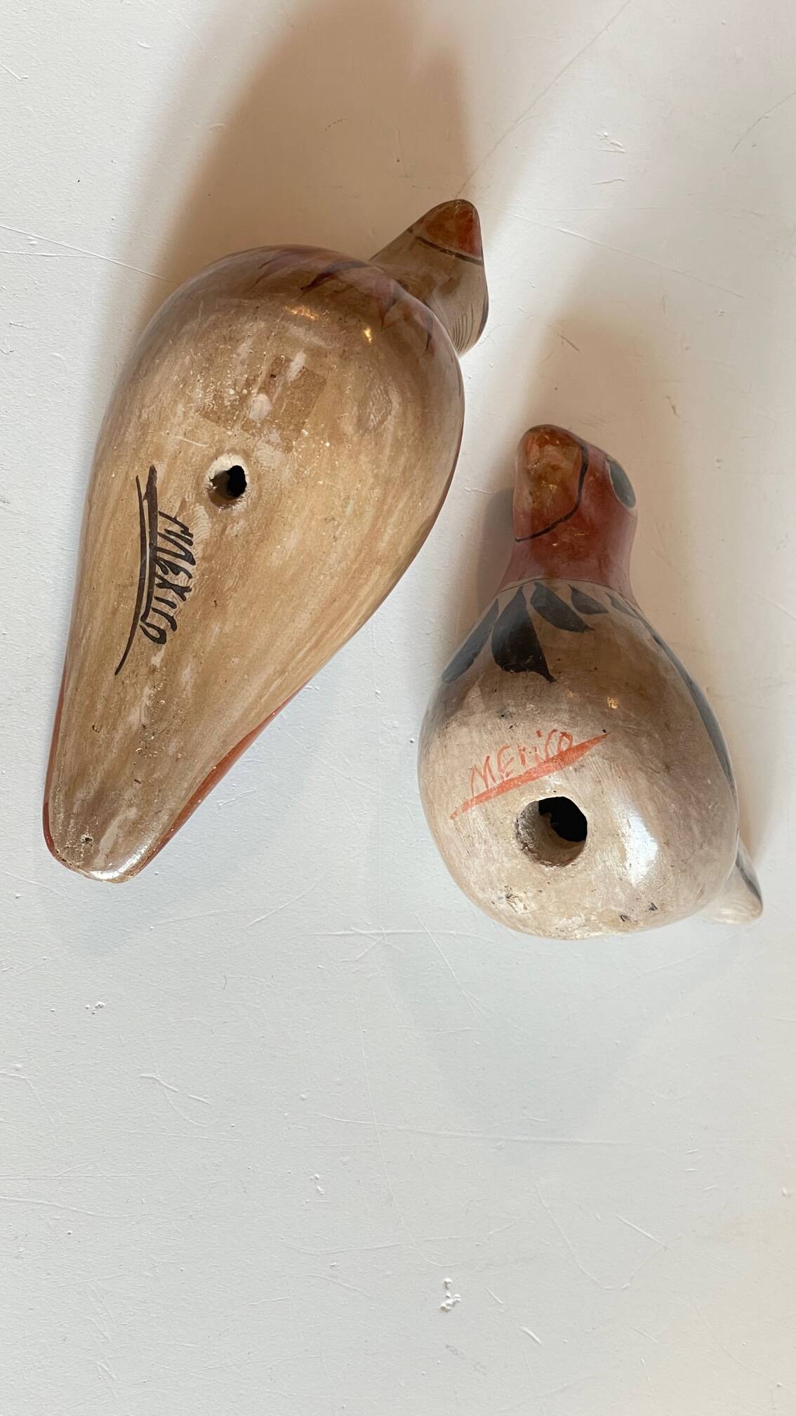 Vintage Ceramic Birds from Mexico