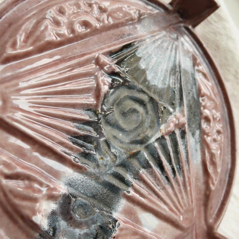 Purple cast iron underside