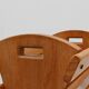 Mid-century Magazine Rack in full oak, France 1960s