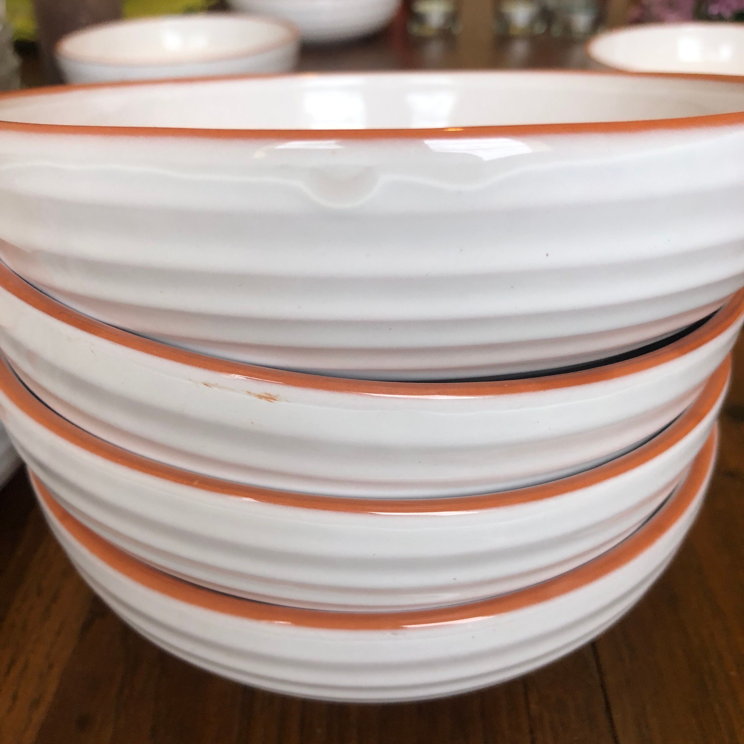 Set of 10 bowls or caps