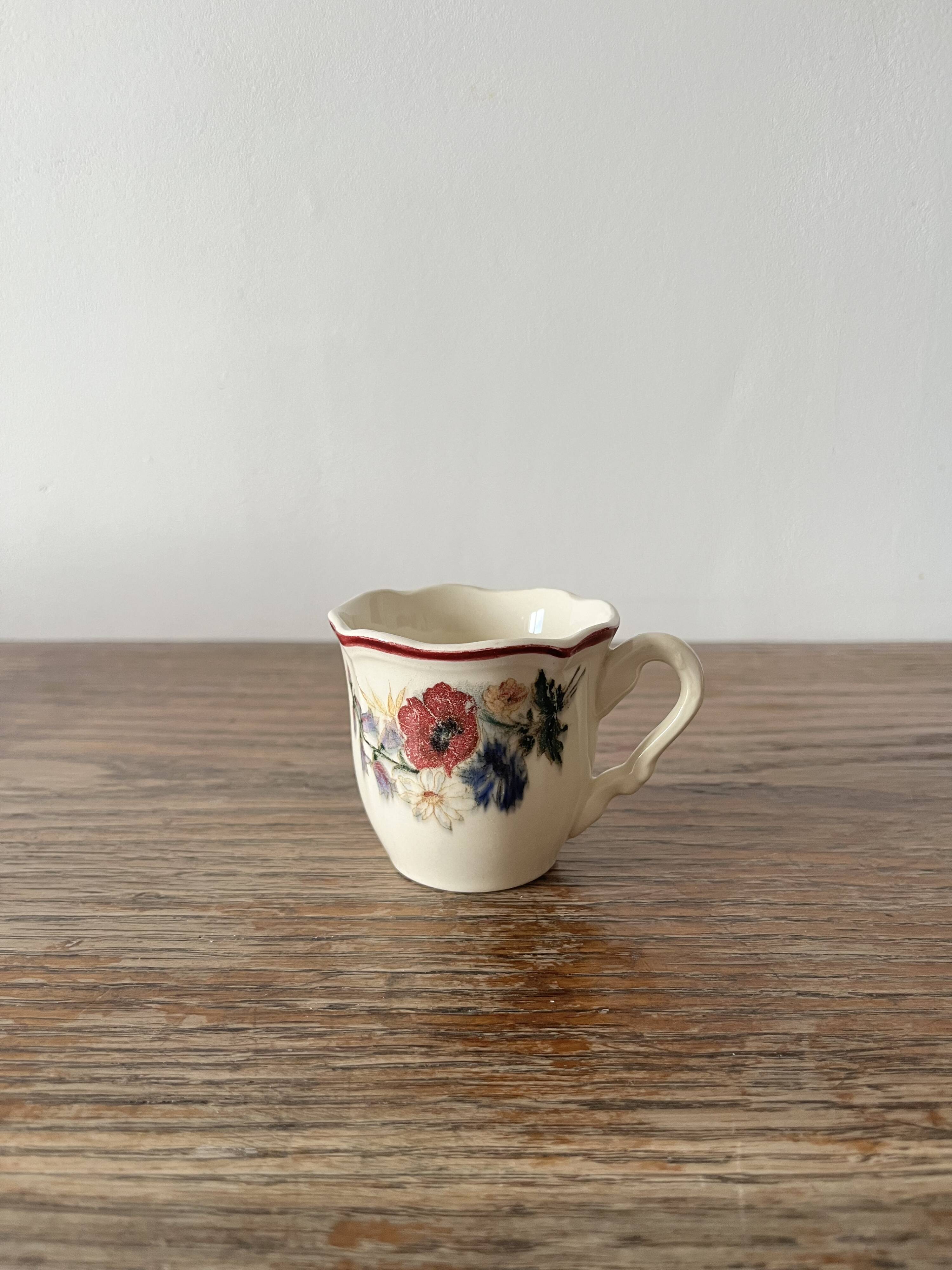 Set of 2 Sarreguemines mugs (France Agreste)