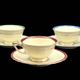 Set of three antique Thomas Bavaria cups – Ivory porcelain