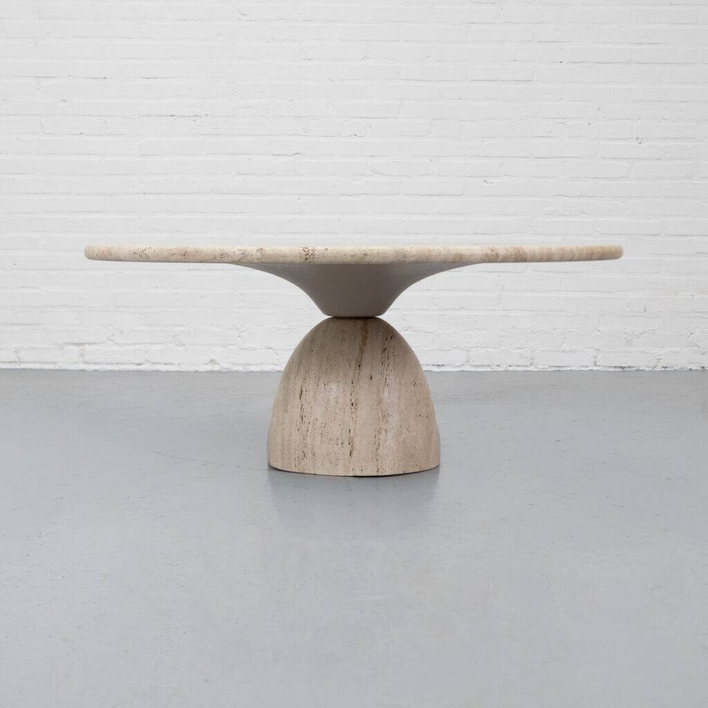 Travertin 'Finale' coffee table by Draenert 1970s