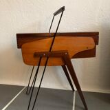 Vintage modernist sewing cart