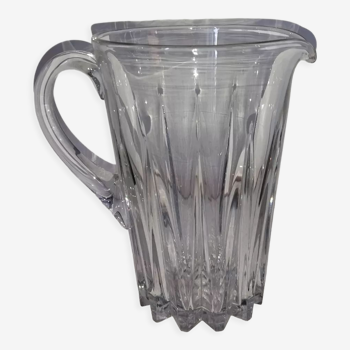 Pitcher old blown glass molded