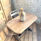 Old 50s oak bistro table