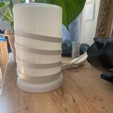 Vintage glass and metal lamp