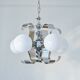Vintage Space Age chrome chandelier, 1970s