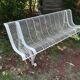 Former public bench in metal René Malaval