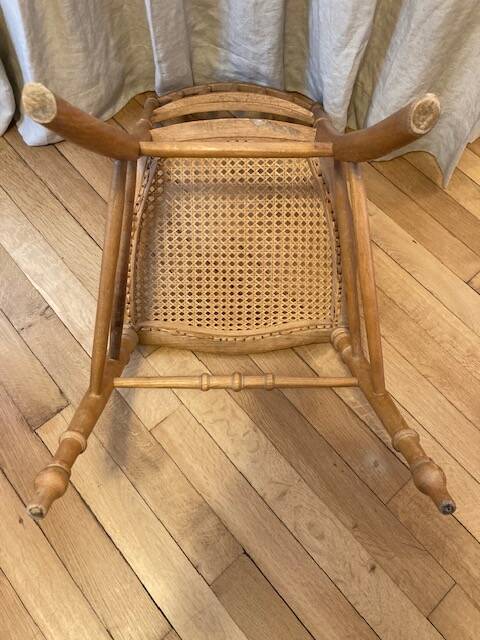 Napoleon III caned chair