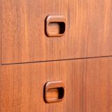 Swedish secretary sliding tray teak 1950s