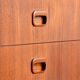 Swedish secretary sliding tray teak 1950s