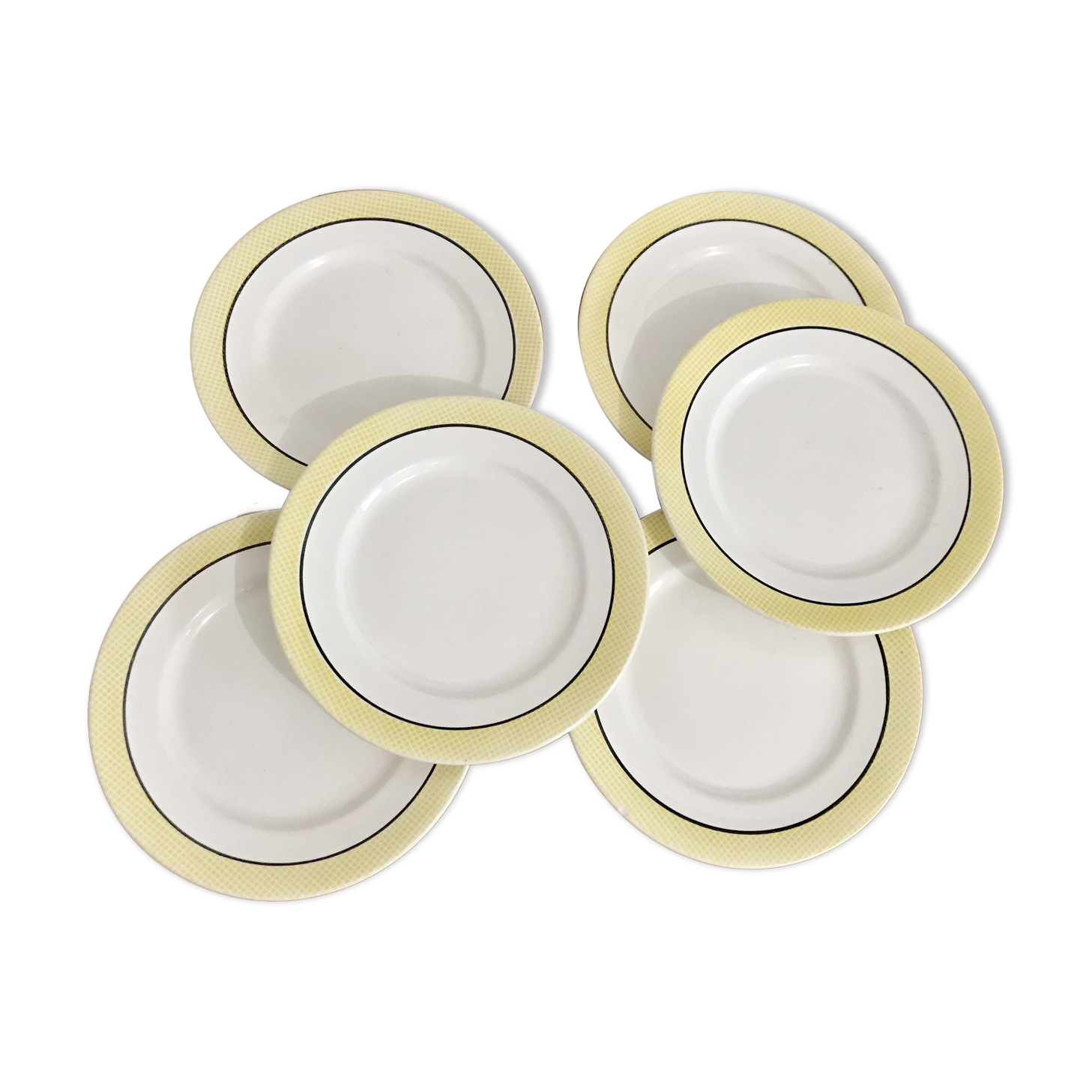 Vichy dessert plates