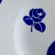 Old mismatched earthenware dinner plates