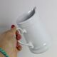 Water pitcher, white porcelain, 1960s vintage German