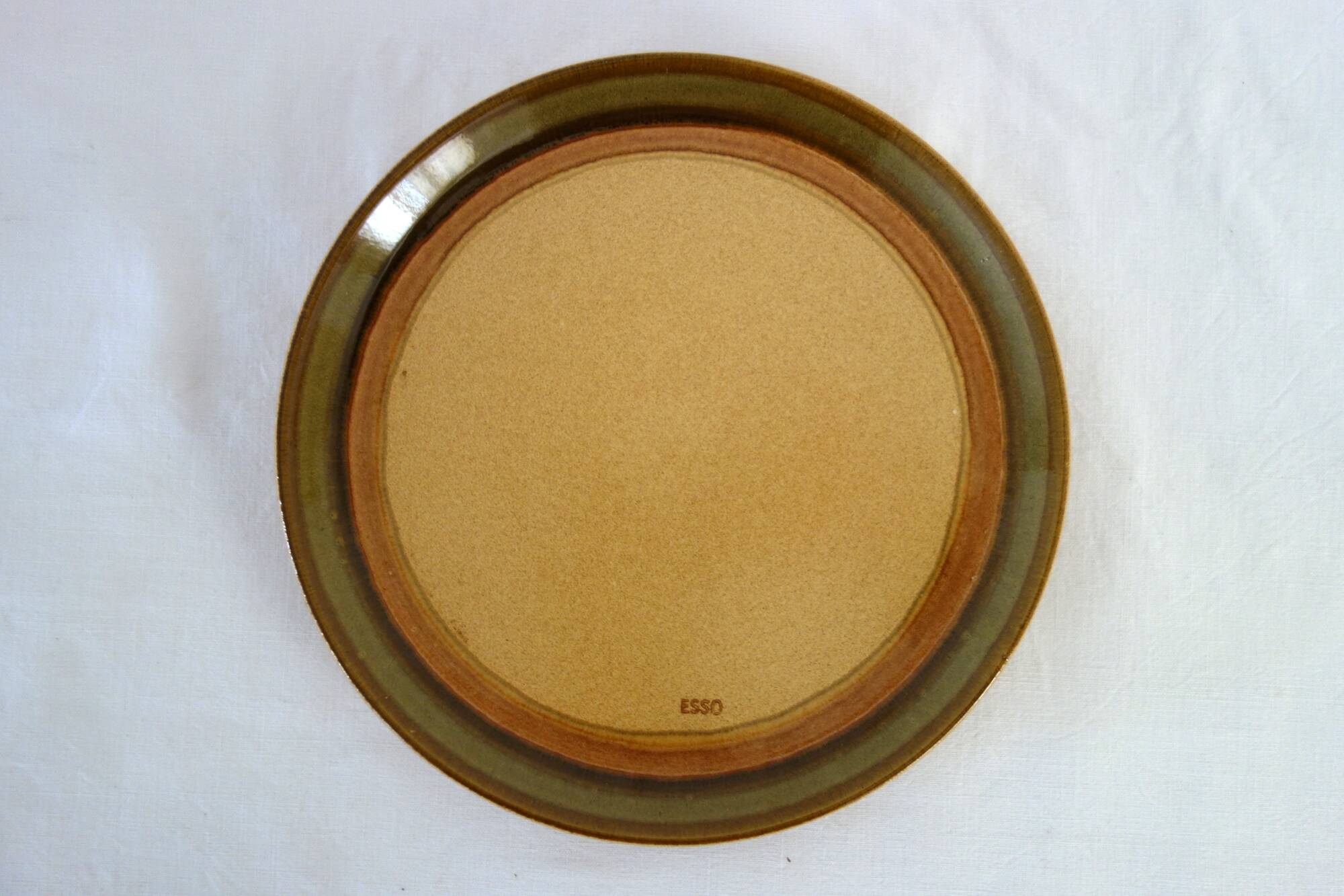 Lot de 6 assiettes céramique publicitaire « Esso »
