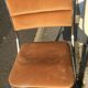 Set de 4 chaises acier chromé et velours