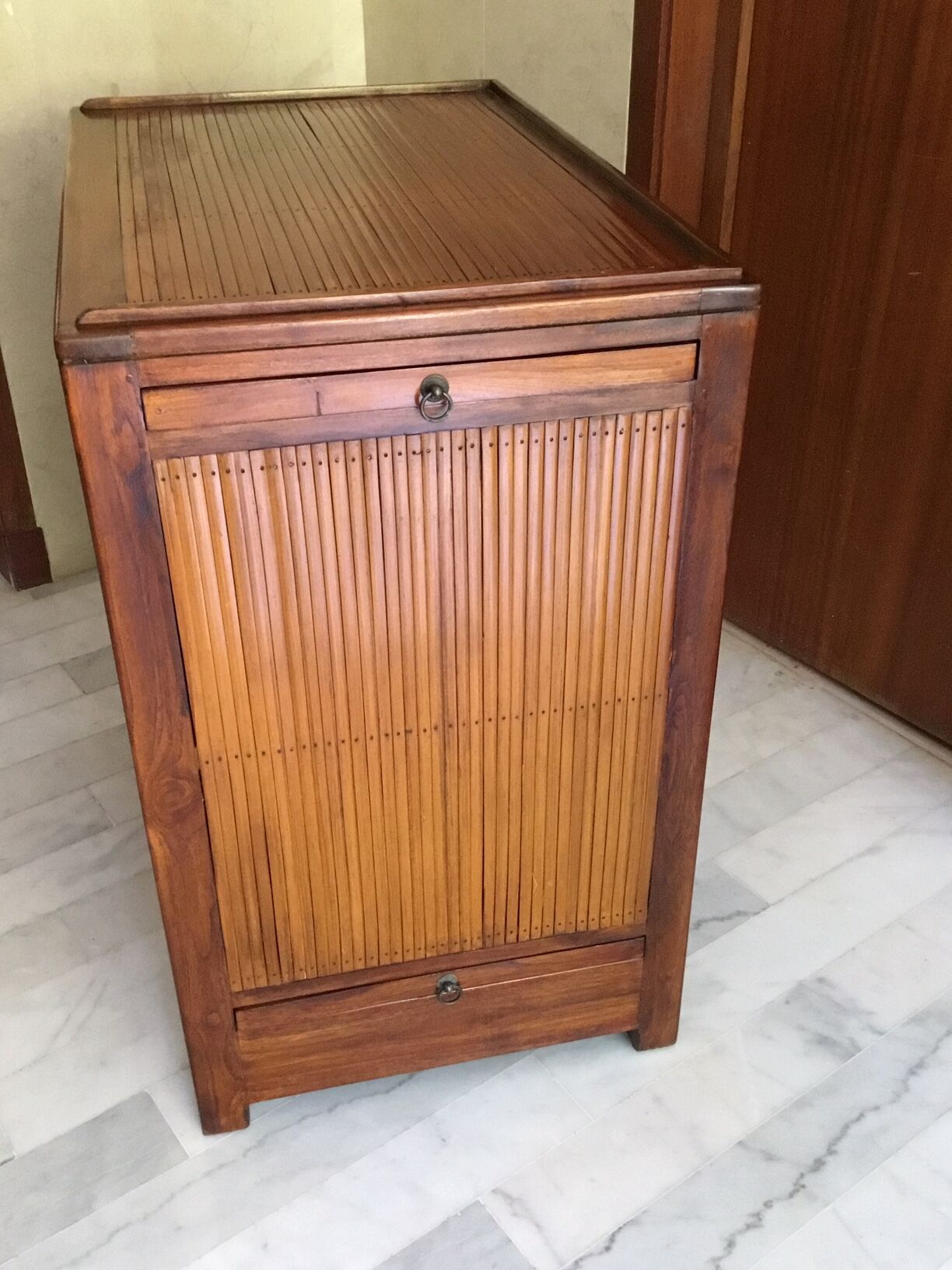 Solid bamboo wood desk