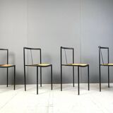 4 chairs by Zeus Noto Maurizio Peregalli Millepunte, 1985