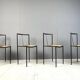 4 chairs by Zeus Noto Maurizio Peregalli Millepunte, 1985